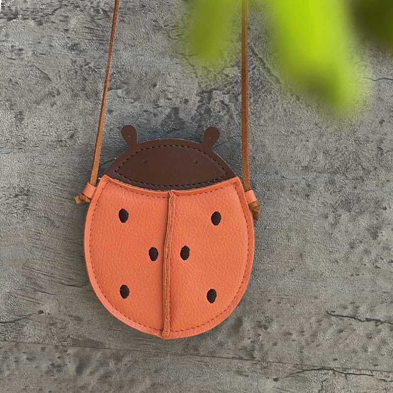 Kids Cartoon Pumpkin Pear Ladybug Mini Bag