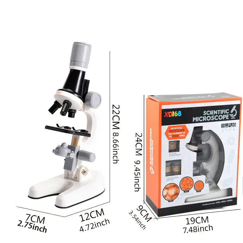 1200x high definition student optical microscope childrens gifts can observe male sperm activity details 2