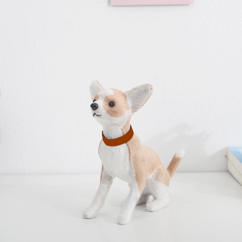 Adorable Chihuahua Dog Simulation Model Perfect Mini Teacup - Temu