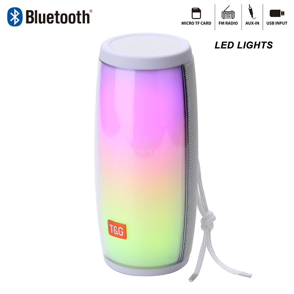Altavoz Bluetooth LED Colores Y Radio FM