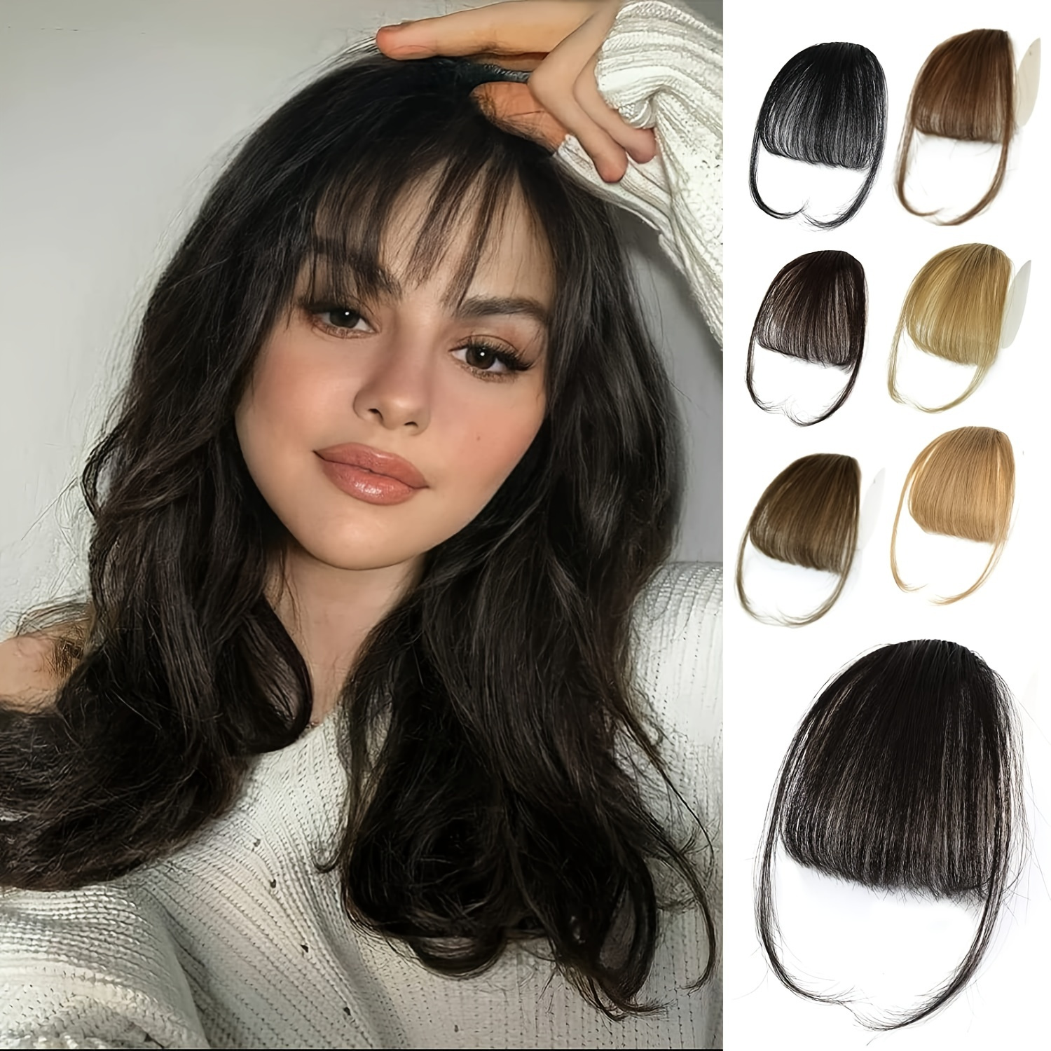 Clip In Bangs 100 Human Hair Wispy Bangs Clip In Hair Extensions Air