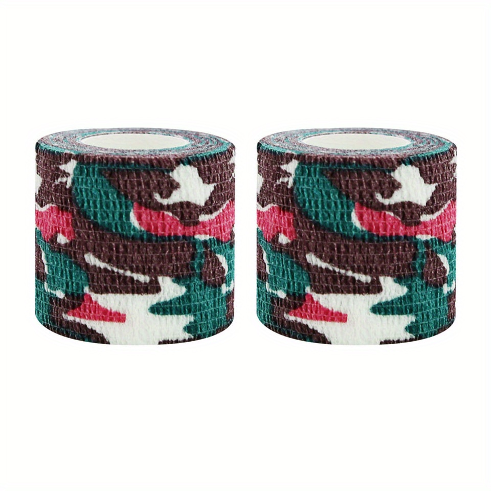 2pcs Camouflage Pet Bandages Self Adhesive Non Woven Elastic Finger Protection
