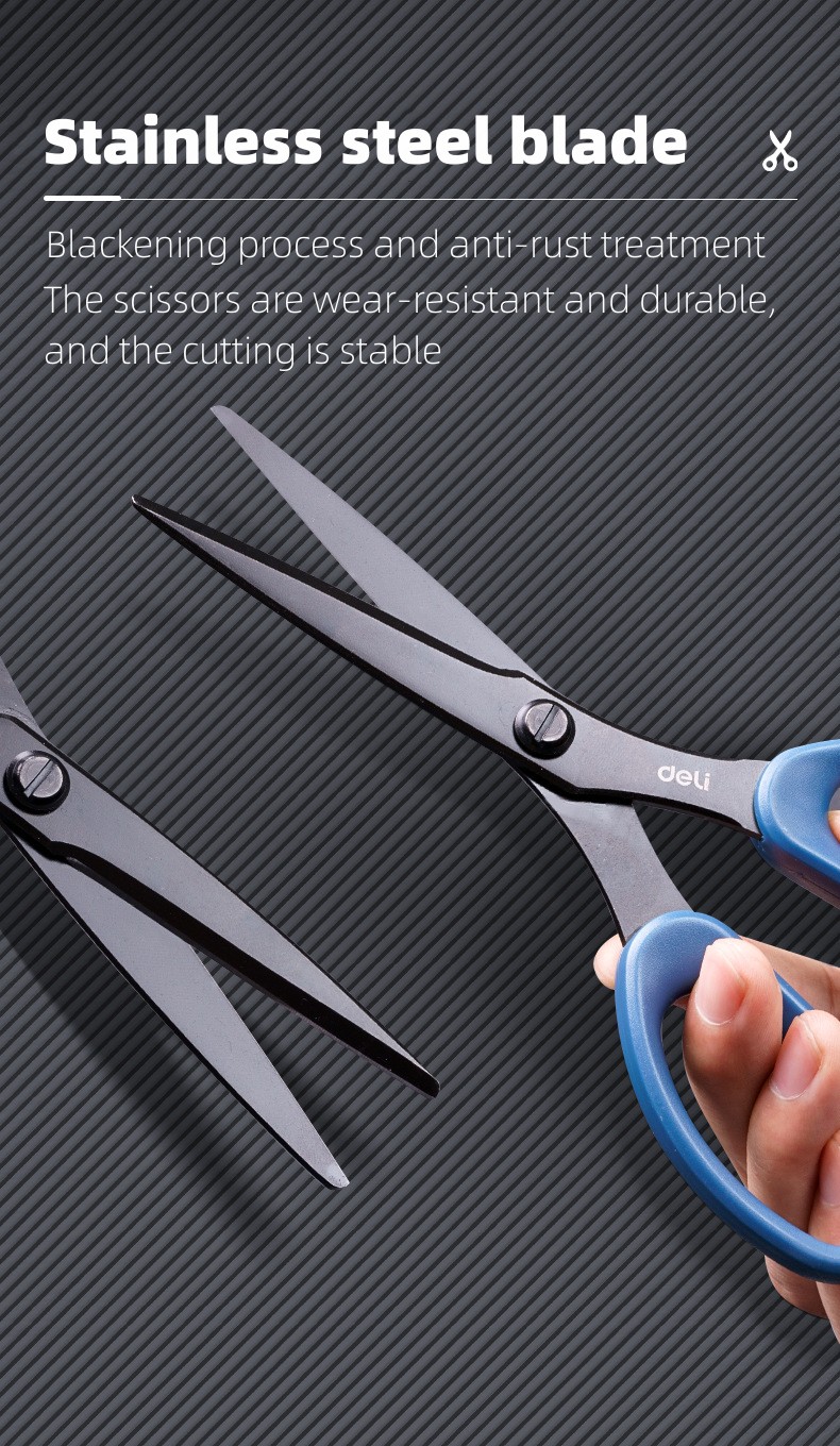 Paper Scissors All Purpose Black Office Scissors Cute Craft Student Scissor