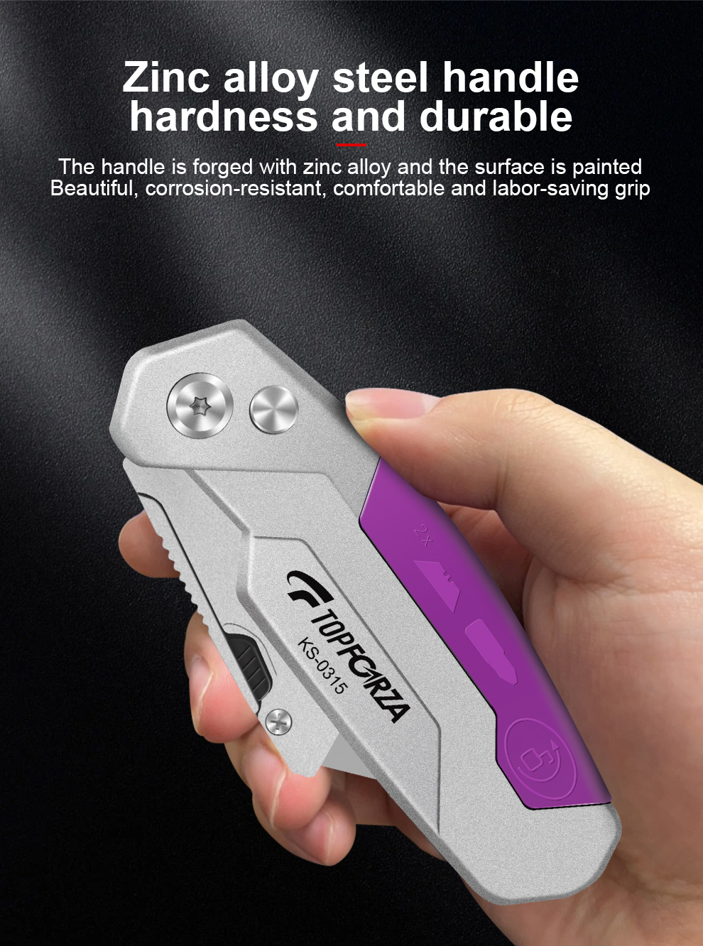 Folding Utility Knife With Screwdrivers Sk5 Heavy Duty Retractable Box