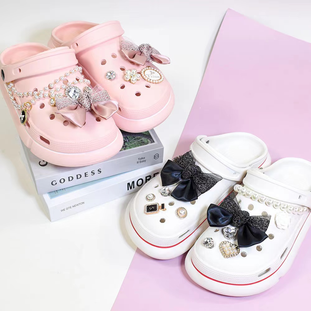 Rhinestone Bling Shoes Charm Glitter Patches For Croc - Temu