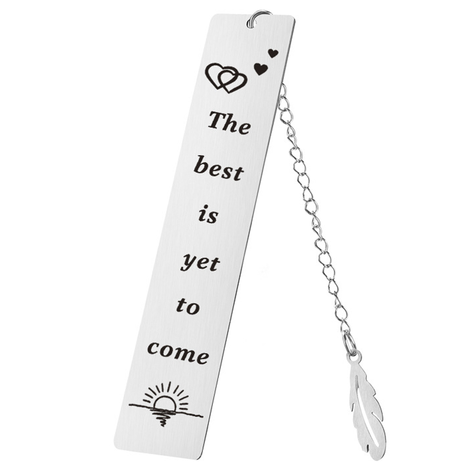 Quimoy Bookmark,Cute Metal Bookmarks for Women with Chain,Book Marks for  Book Lovers Teachers Students Summer Back to School New Year Retirement