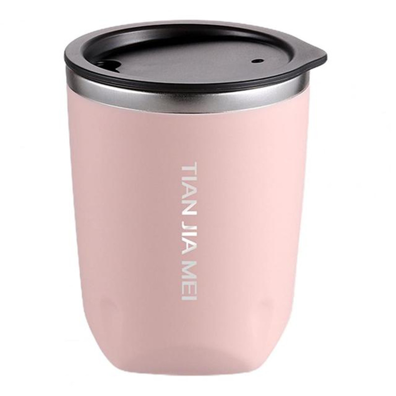 Stainless Steel Thermal Coffee Mug With Lid - Double Layer Car Travel Cup  For Tea, Milk, Water - - Temu