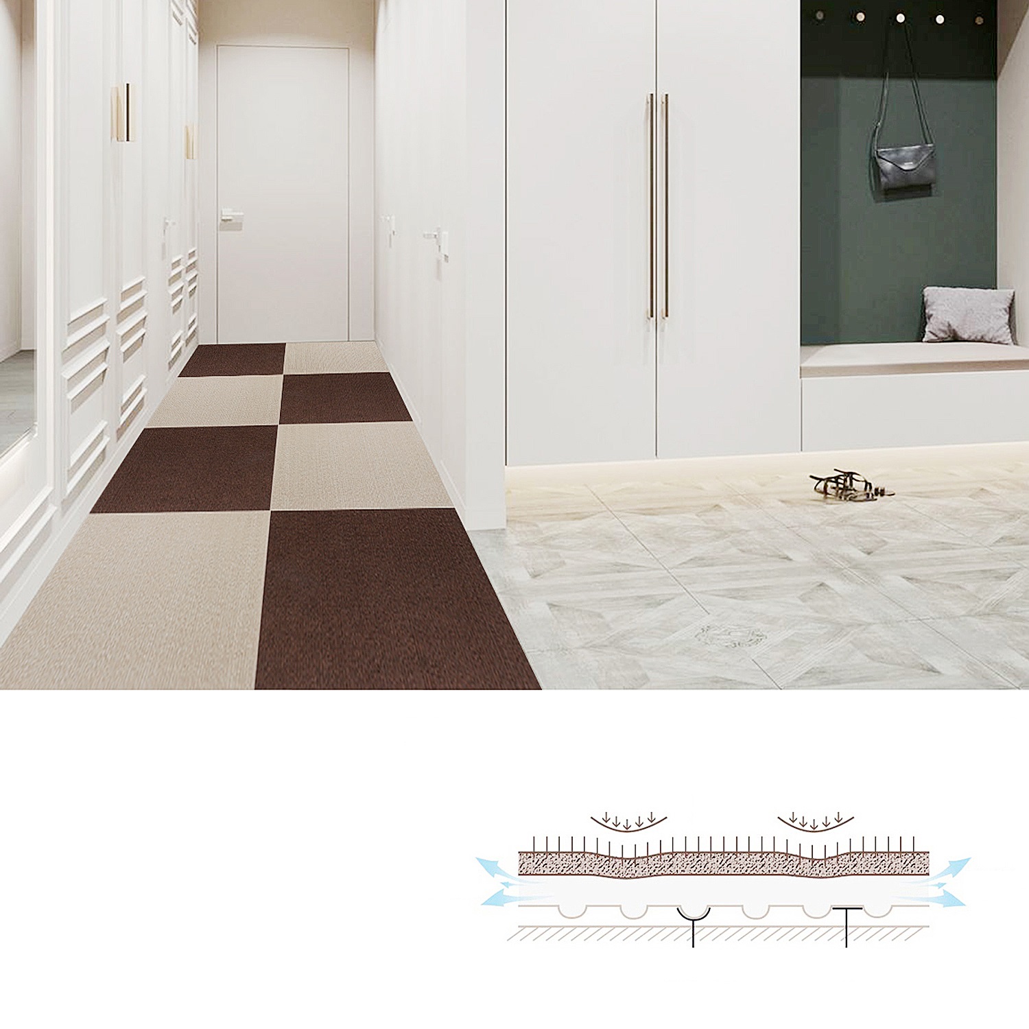 Carpet Floor Tiles Sticker Diy Adhesive Stickers Carpet Temu