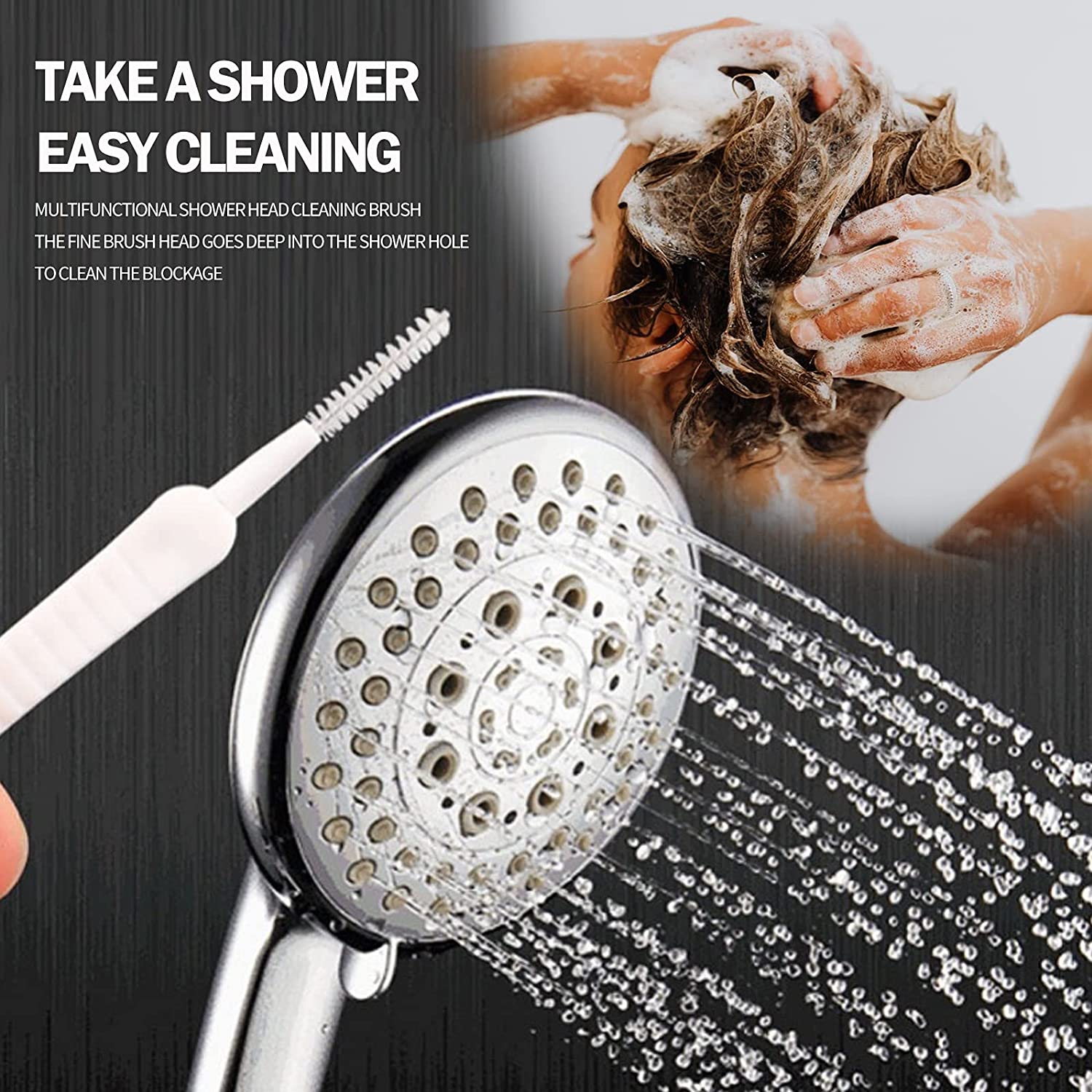 Multi-functional Shower Head Cleaning Brush, Household Bathroom Shower Head  Anti-clogging Cleaning Hole Small Brush Fine Dredging Needle - Temu