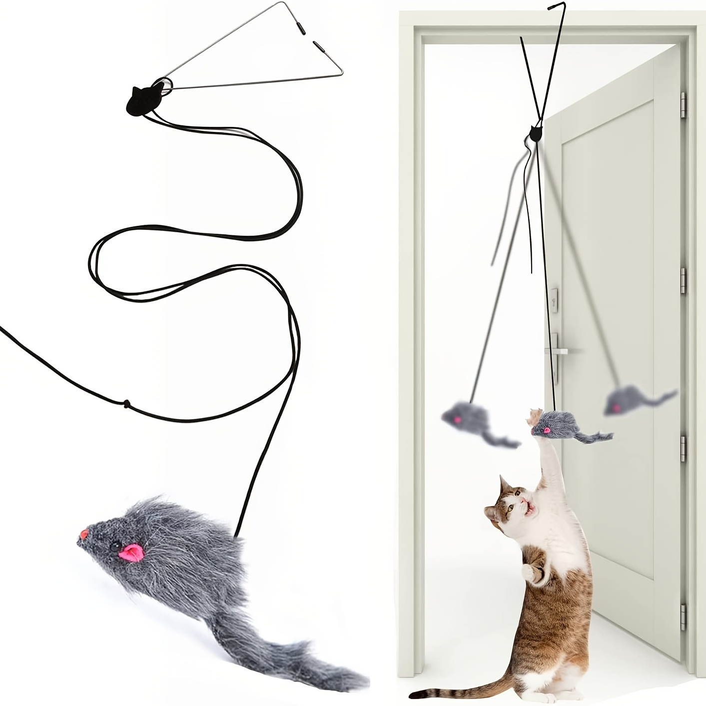Cat Wall Hanging Suction Cup Turntable Track Ball Scratching Interactive  Toys