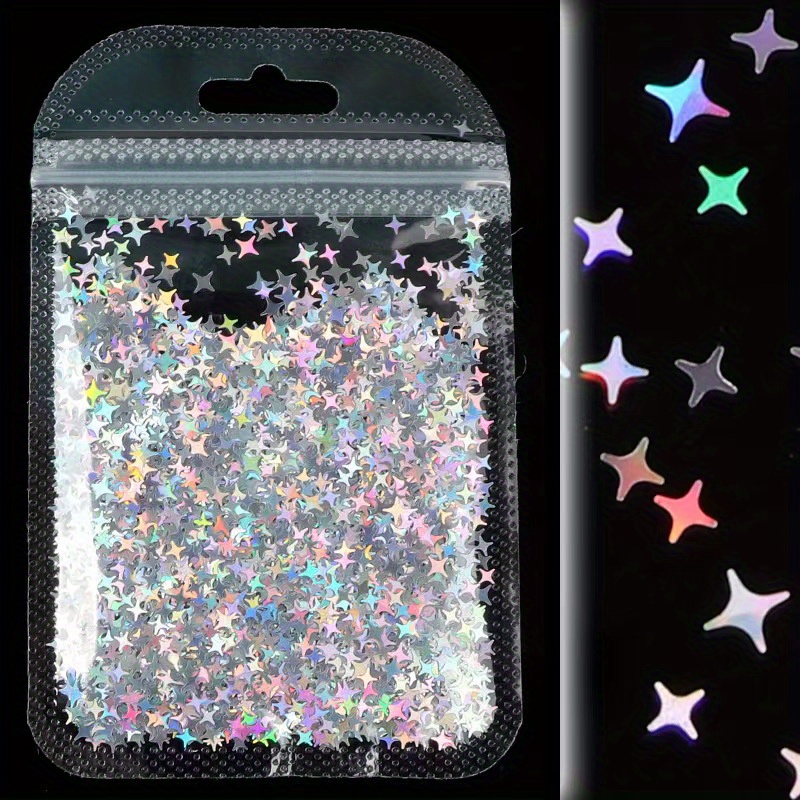3g Mini Star Glitter Nail Flakes 3D DIY laser Sequins – MakyNailSupply