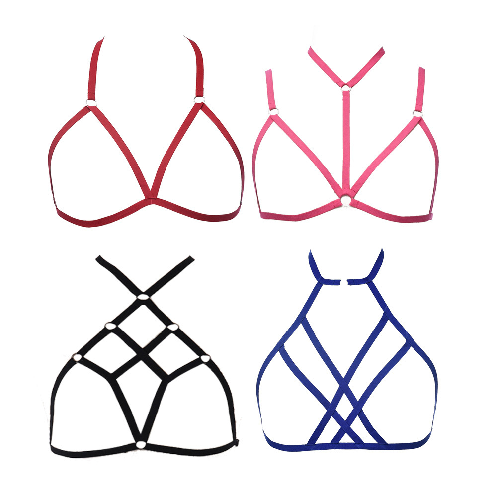 5 Colors. Cage Bra and Harness, Sexy Lingerie. Free Shipping From