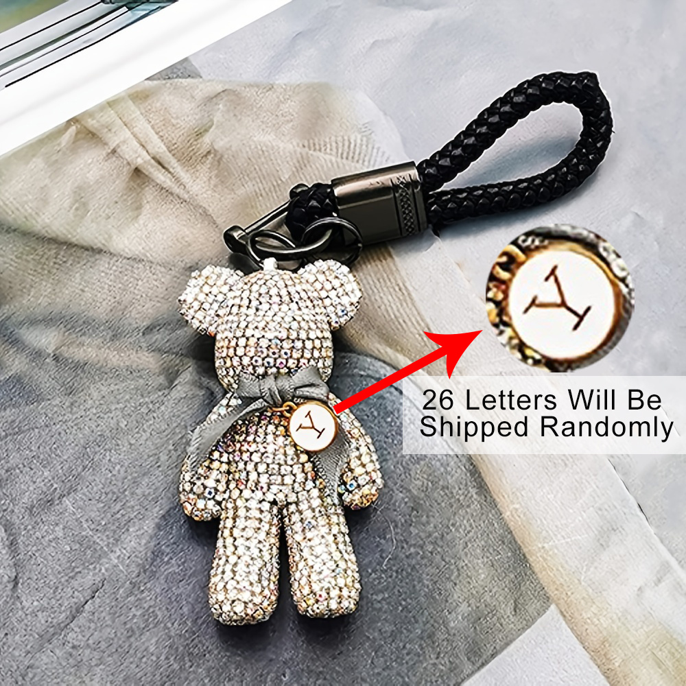 Key chain women's Key buckle creative bear key chain car key