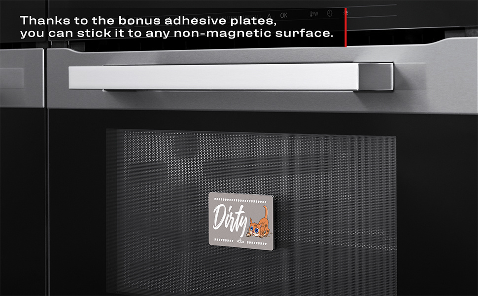 Dirty Clean Dishwasher Magnet, Refrigerator Sign Magnet, Black, White -  Black, White - On Sale - Bed Bath & Beyond - 38196966