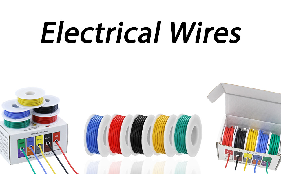 Fermerry 28 AWG Silicone Wire Hook up Wire Kit 28 Gauge Stranded Black and  Red 100Ft each Flexible Electric Tinned Copper Wire