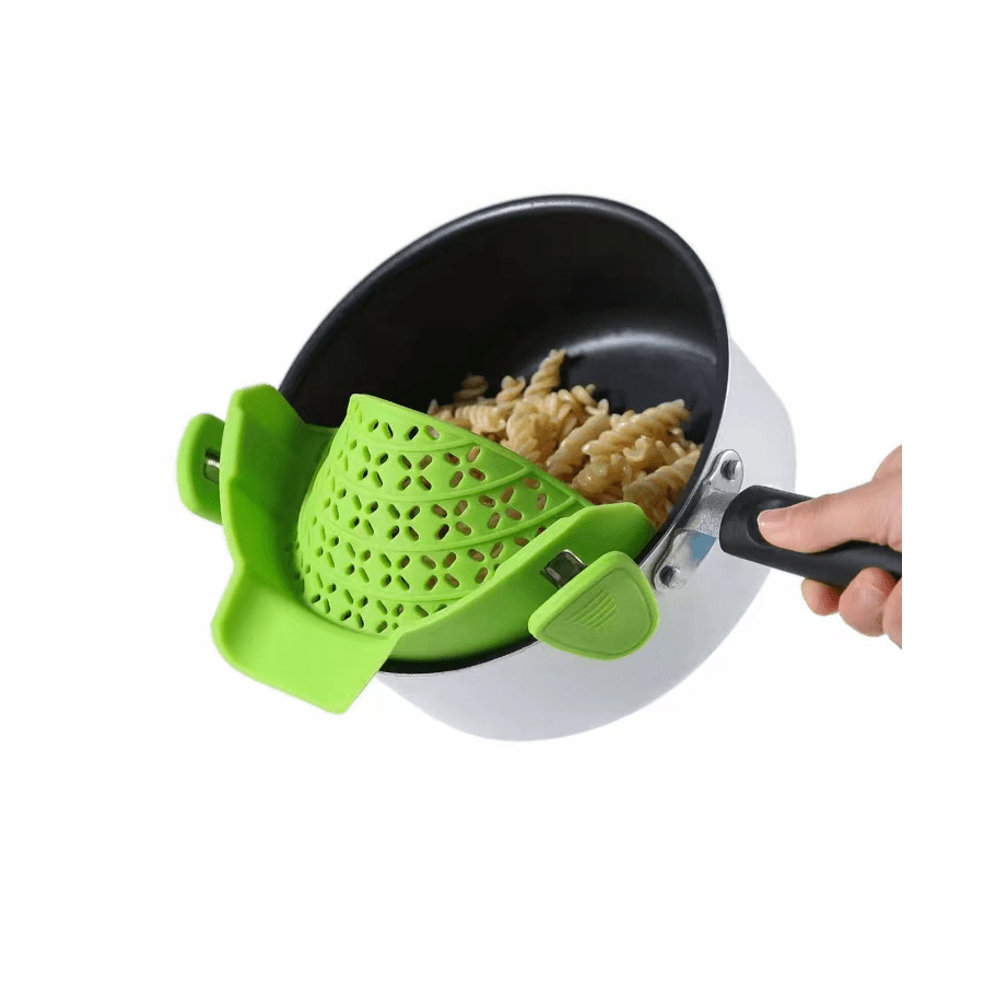 Cheer Collection Silicone Clip on Pot Strainer, Heat-resistant Snap-On  Strainer, 1 - Harris Teeter