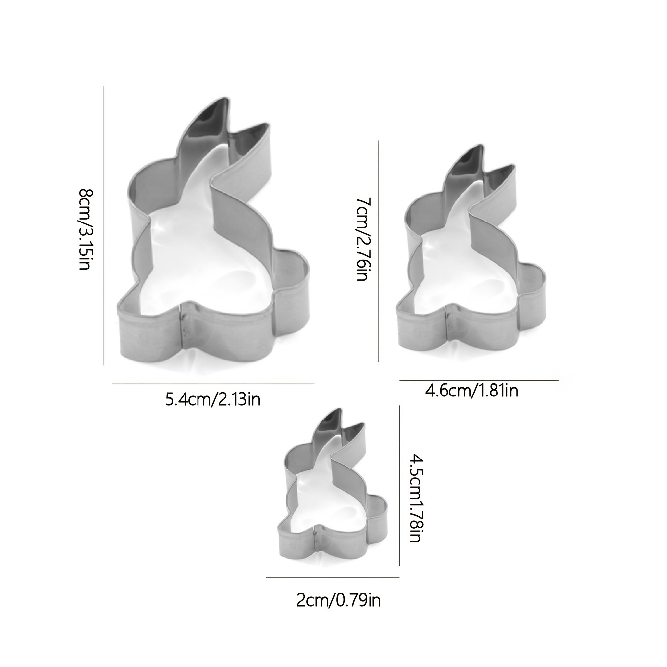 Stainless Steel Cookie Cutters Cartoon Rabbit Molds Diy - Temu