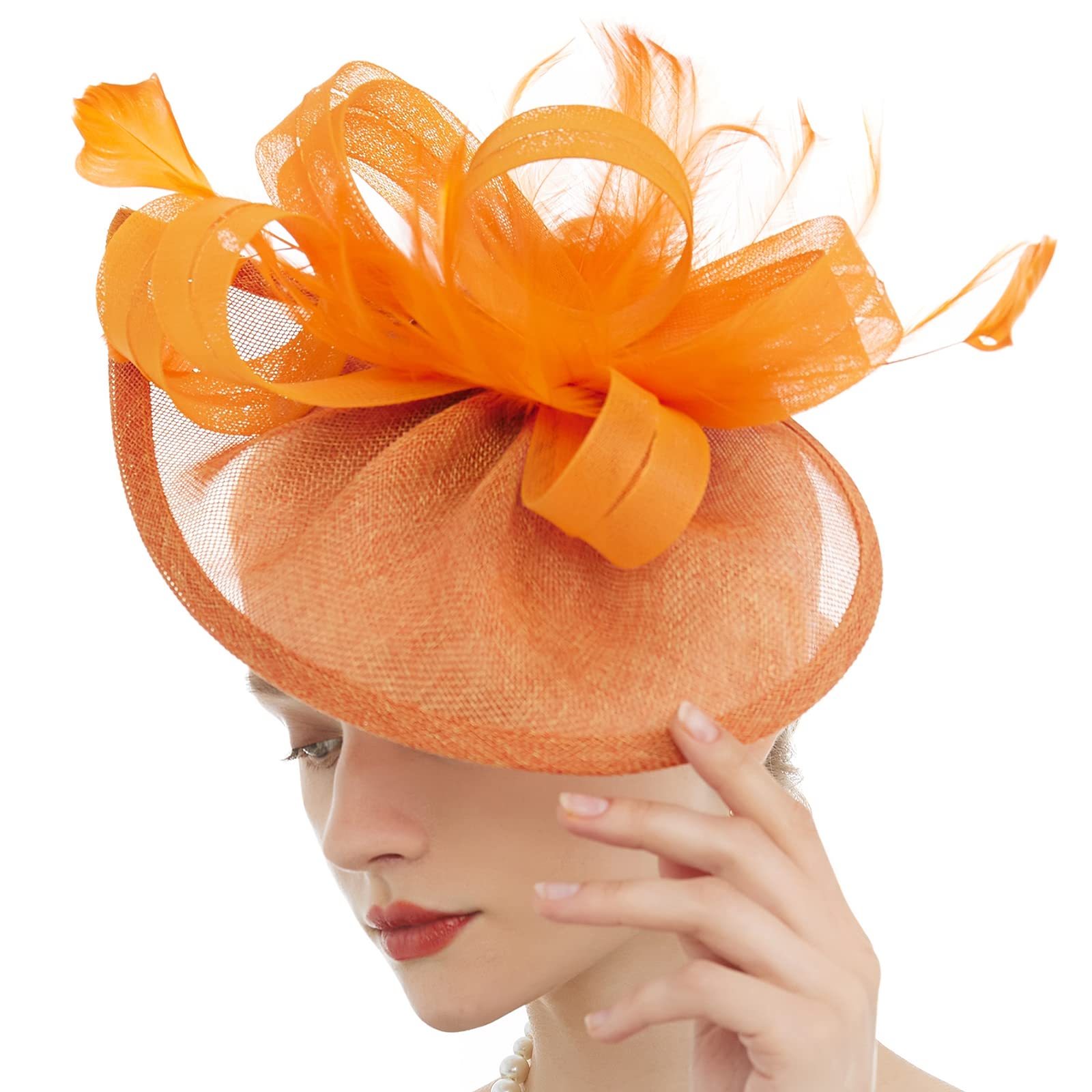 Elegant Sinamay Fascinator Hats Women Girls Perfect Weddings - Temu