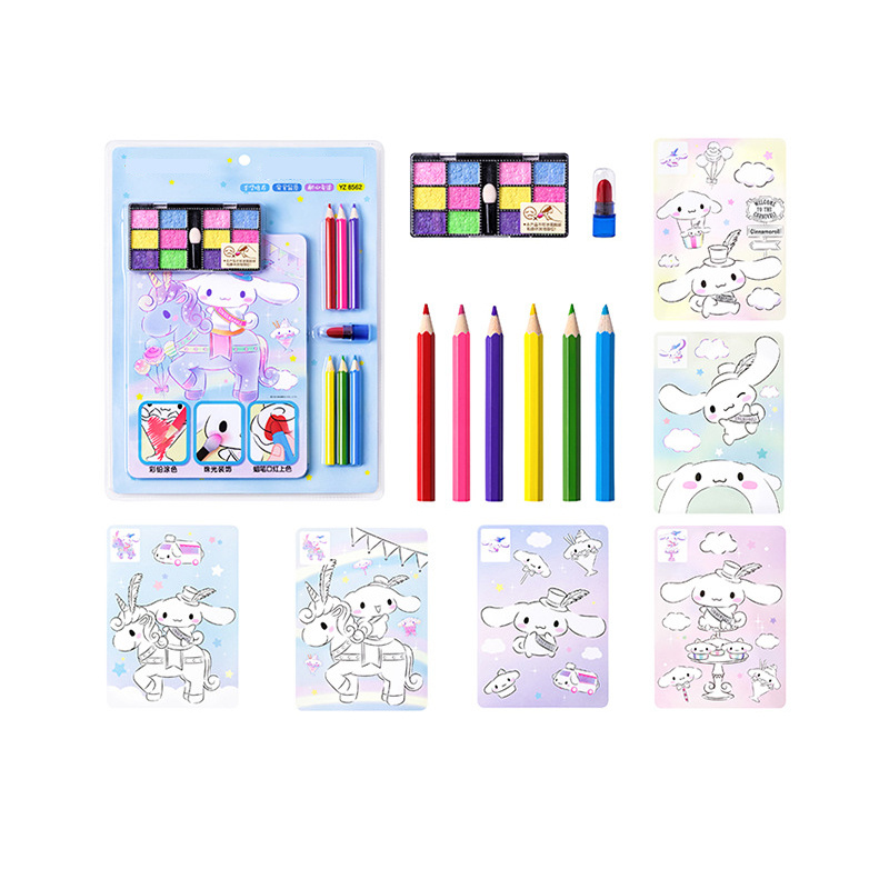 Hellokitty Cinnamoroll Kuromi Diy Color Painting Tools Set - Temu Republic  of Korea