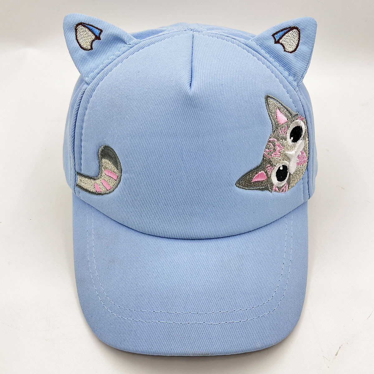 1pc Kids Cartoon Animal Cat Embroidered Baseball With Cat Ears Adjustable  Sun Protection Sunshade Hat Outdoor Activities For Girls - Kid's Fashion -  Temu Italy