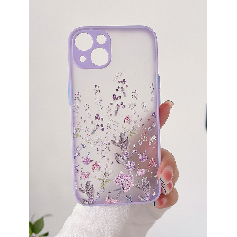 floral graphic print protective phone case for iphone series details 2