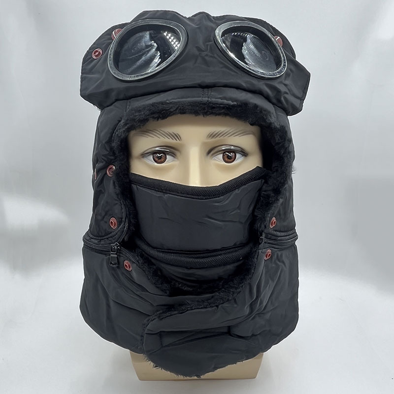  Unisex Warm Waterproof Trapper Hat with Detachable Goggles  Windproof Winter Hat : Clothing, Shoes & Jewelry