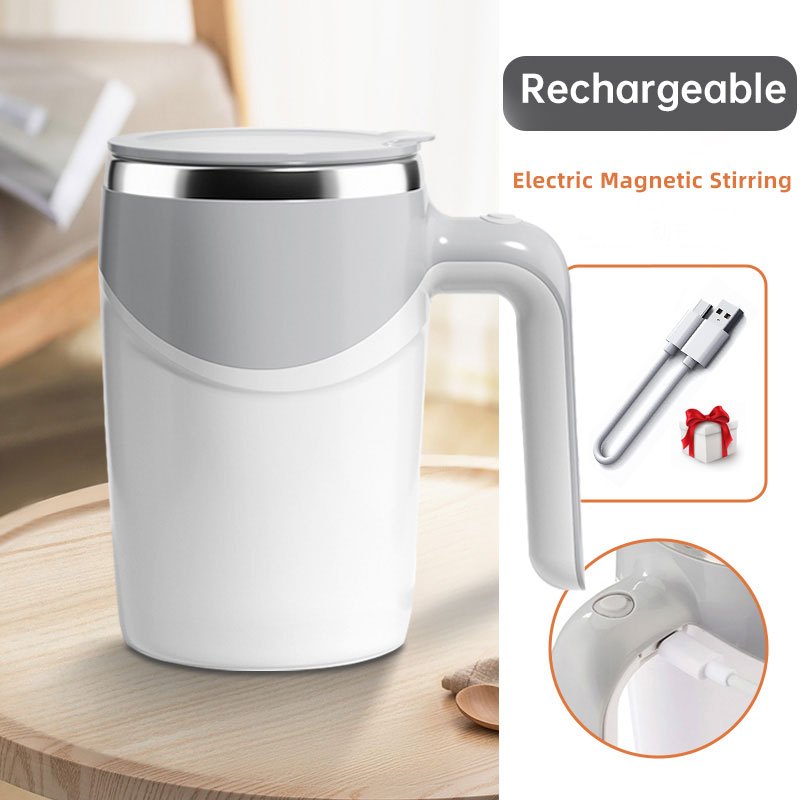 Portable Stainless Steel Self stirring Mug With Automatic - Temu