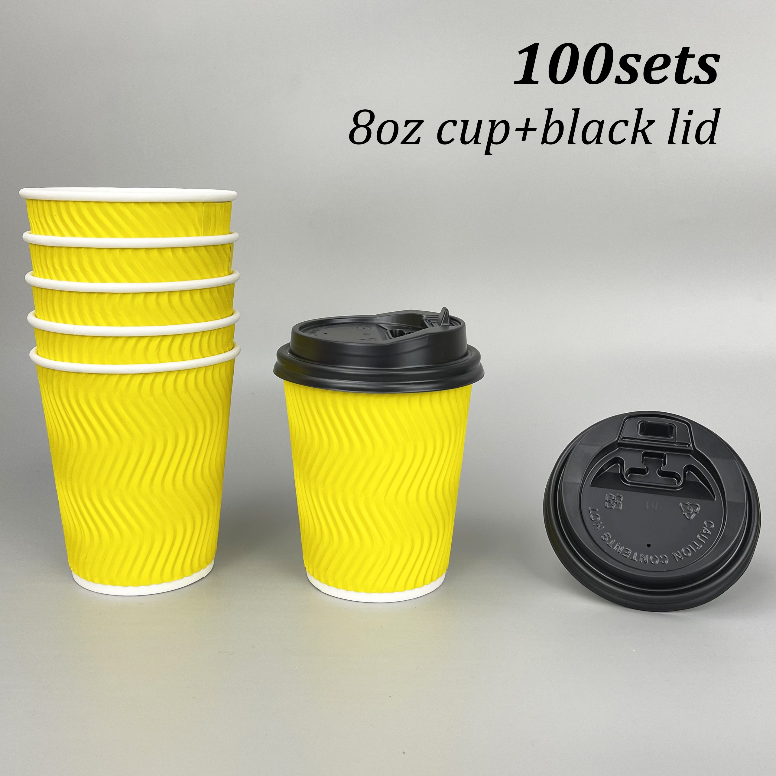 50 vasos papel para café 8oz 240ml