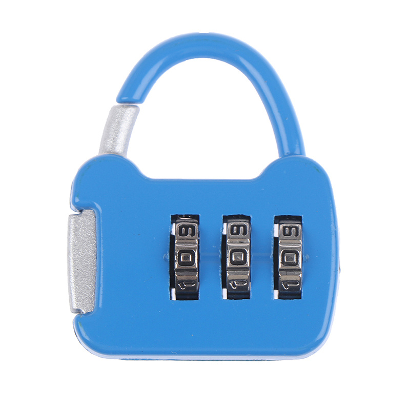 3 Digit Code Combination Password Lock Padlock Portable Zinc Alloy Travel  Mini Carrying Luggage Case Backpack Lock