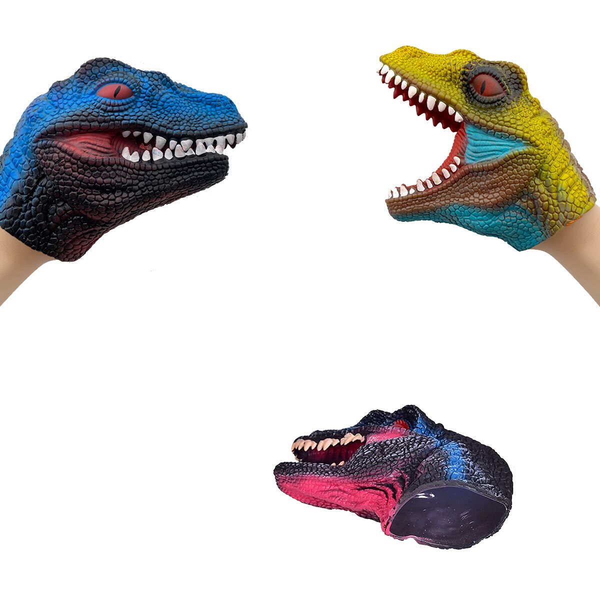 1pc Random Color Dinosaur Hand Puppets Realistic Latex Animal Toy Hand  Puppet Toys Gift For Kids Party Imaginative Games | Don't Miss These Great  Deals | Temu