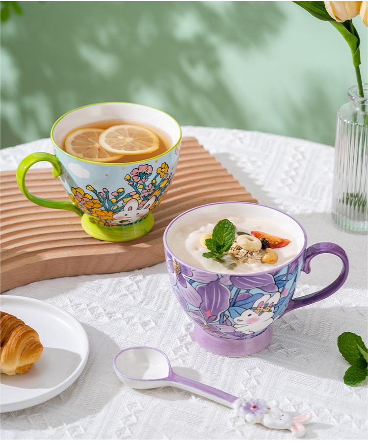 Peach Coffee Mug Ceramic Water Cup Cute Tea Cup Tea - Temu