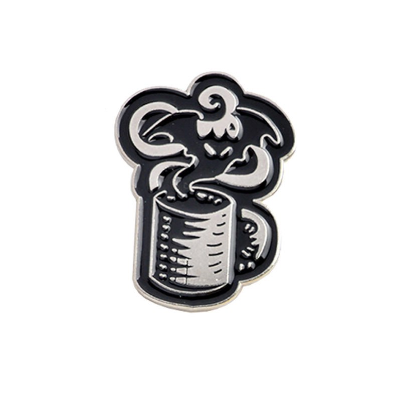 Ghost Devil Cup Brooch Punk Coffee Cup Cartoon Brooch Pin
