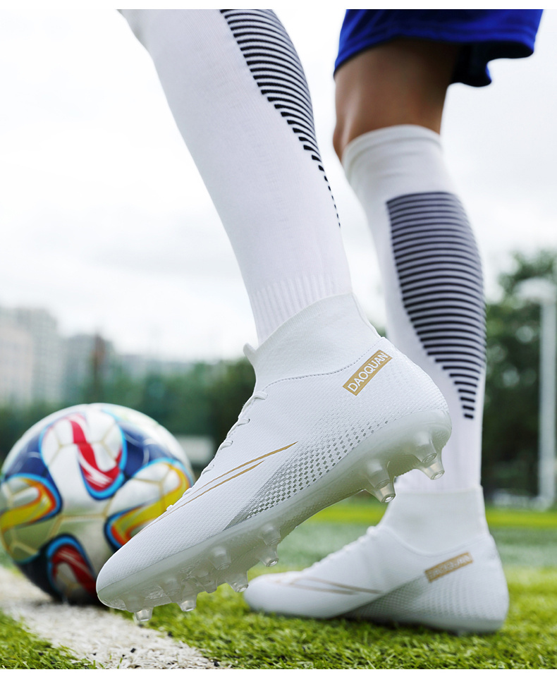 Men's Professional High Top Ag Cleats Lightweight, Nonslip, Ag