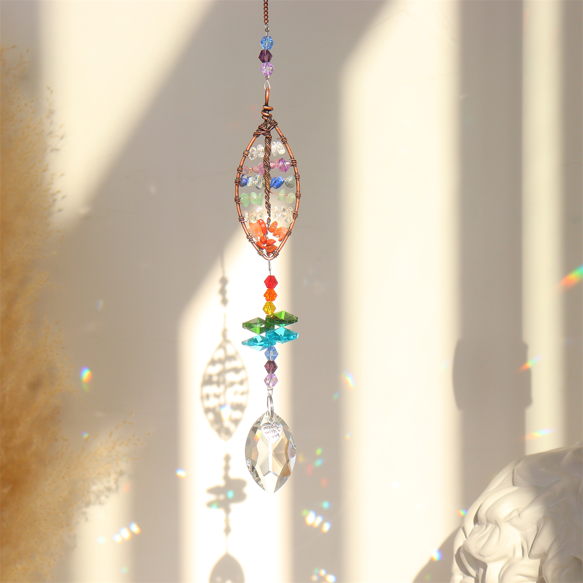 Bring Positive Energy Home Beautiful Tree Life Sun Catcher! - Temu