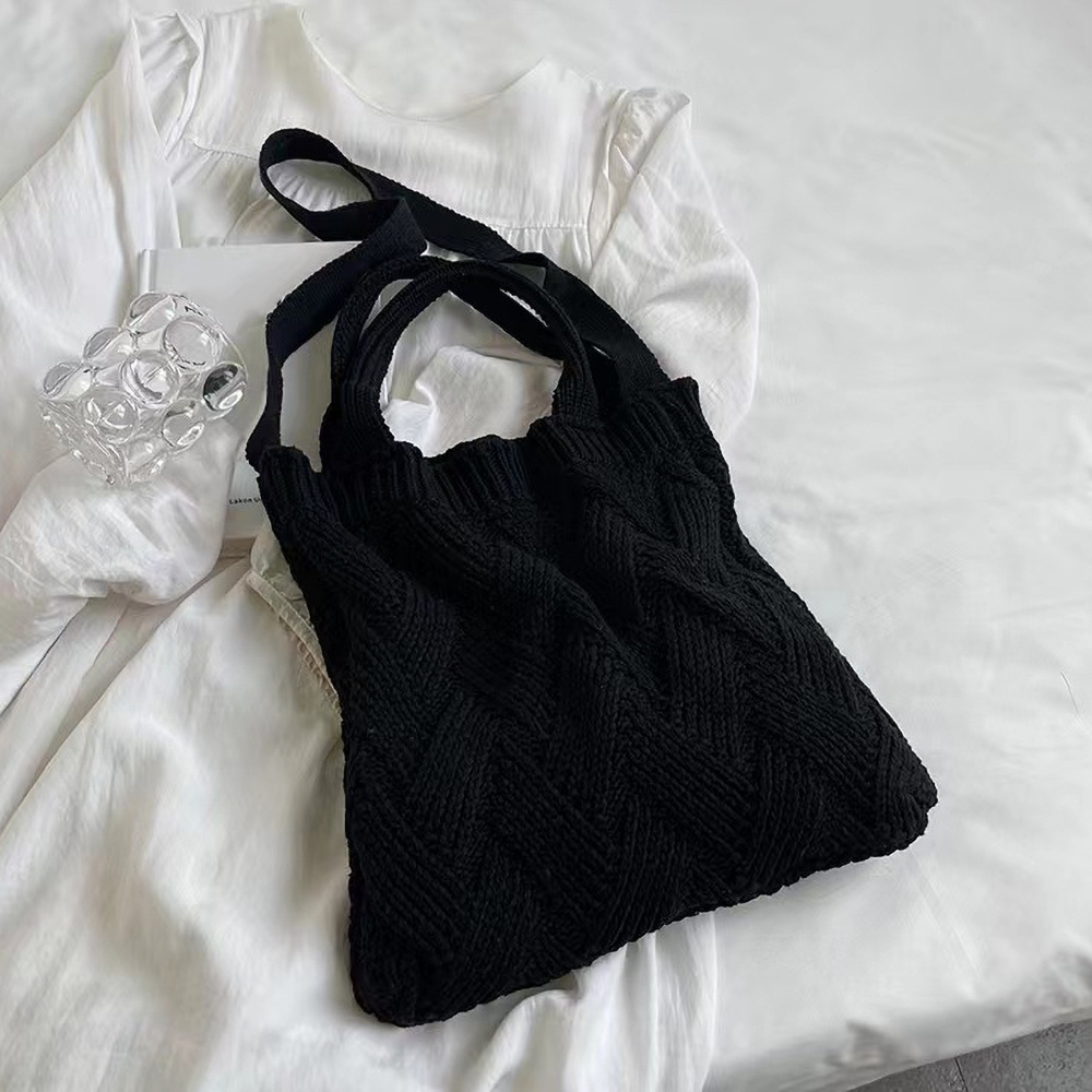 Crocheted mini bag - Black - Ladies