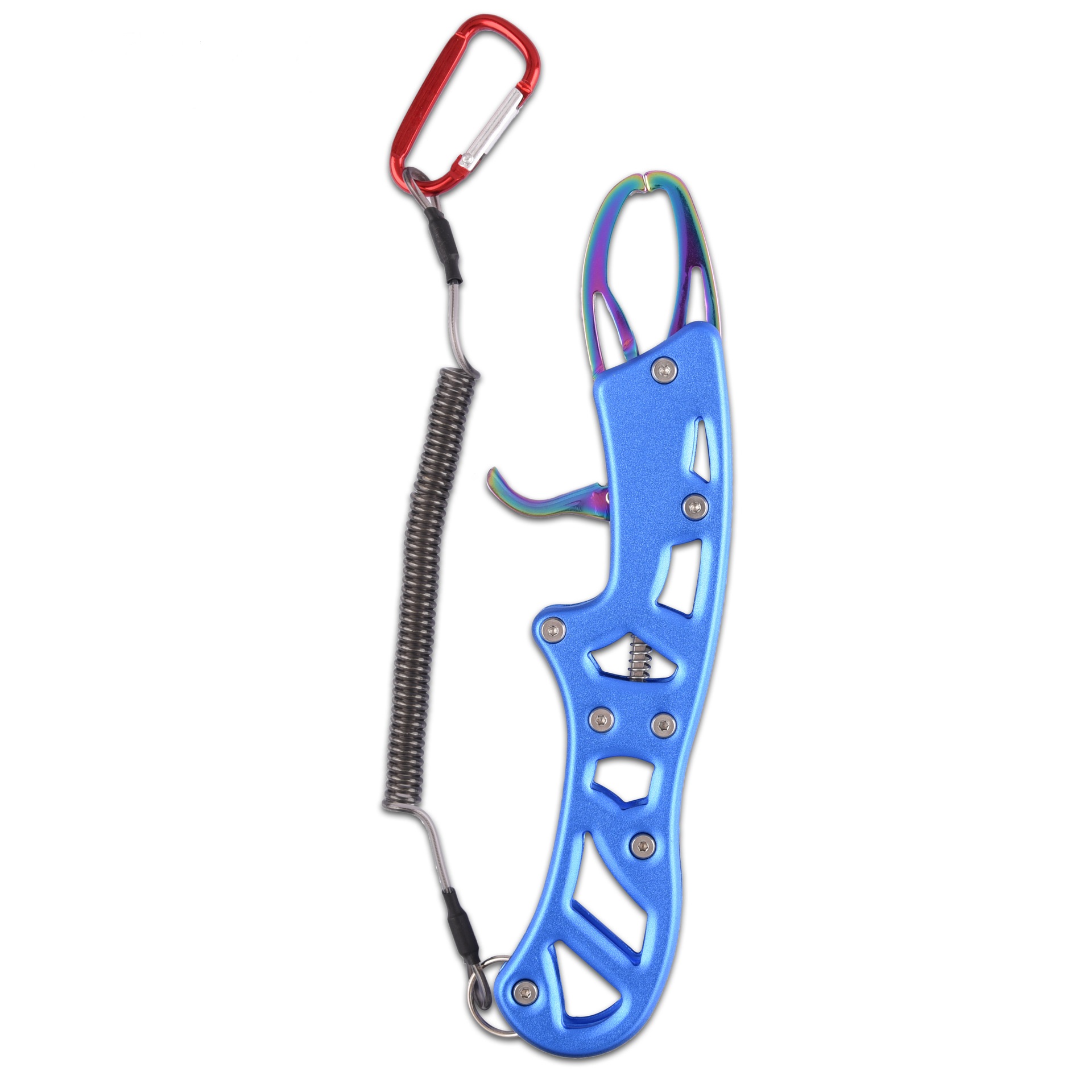 Fishing Pliers and Fish Lip Gripper Set - Hook Remover, Split Ring