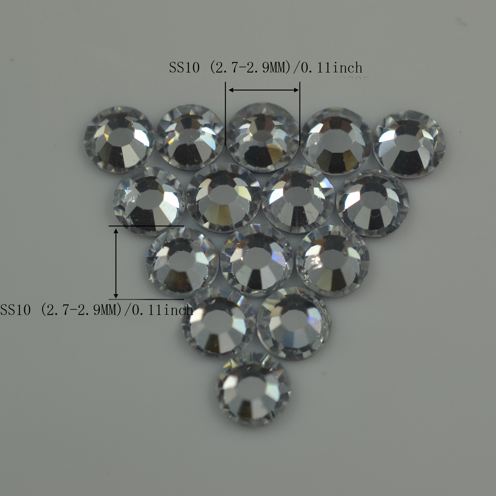 Crystal Clear 3mm Iron-On Rhinestones