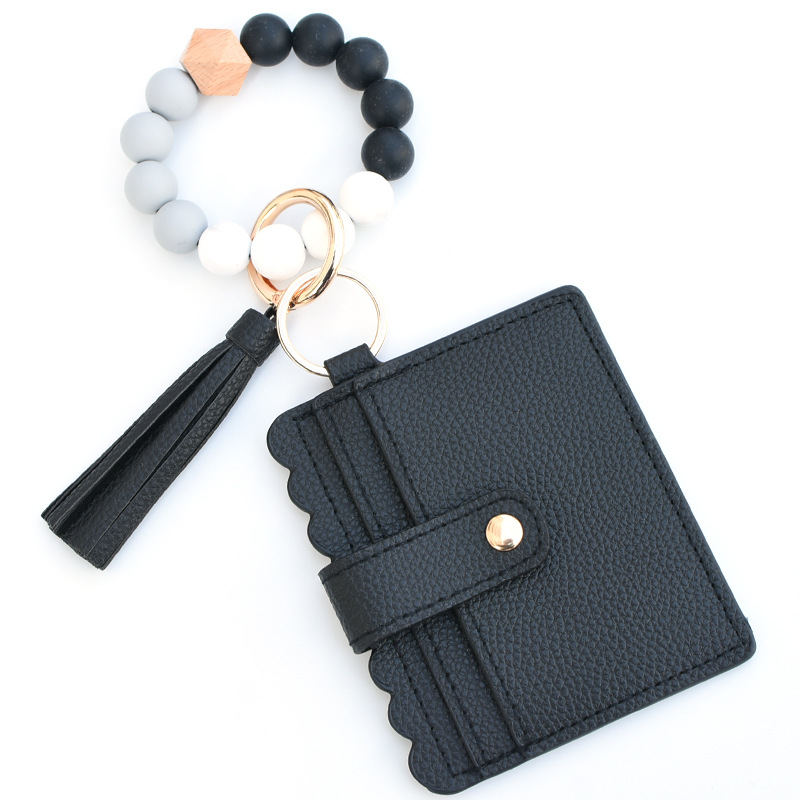 Keychain Wallet Wristlet Bangle Bracelet ID Card Holder 