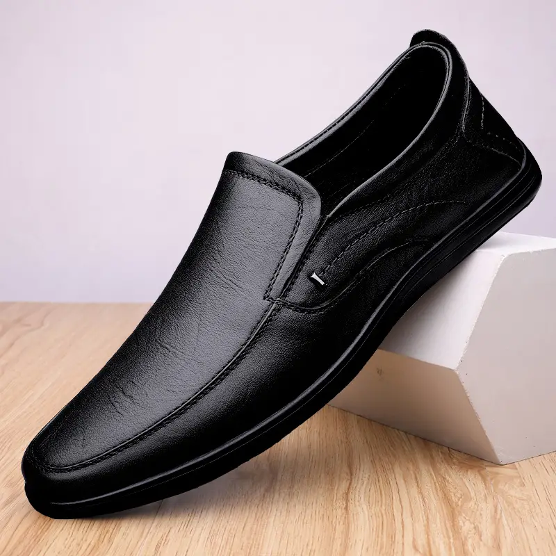 Clohoo Men's Loafer Shoes Rubber Sole Durable Slip On Shoes - Temu