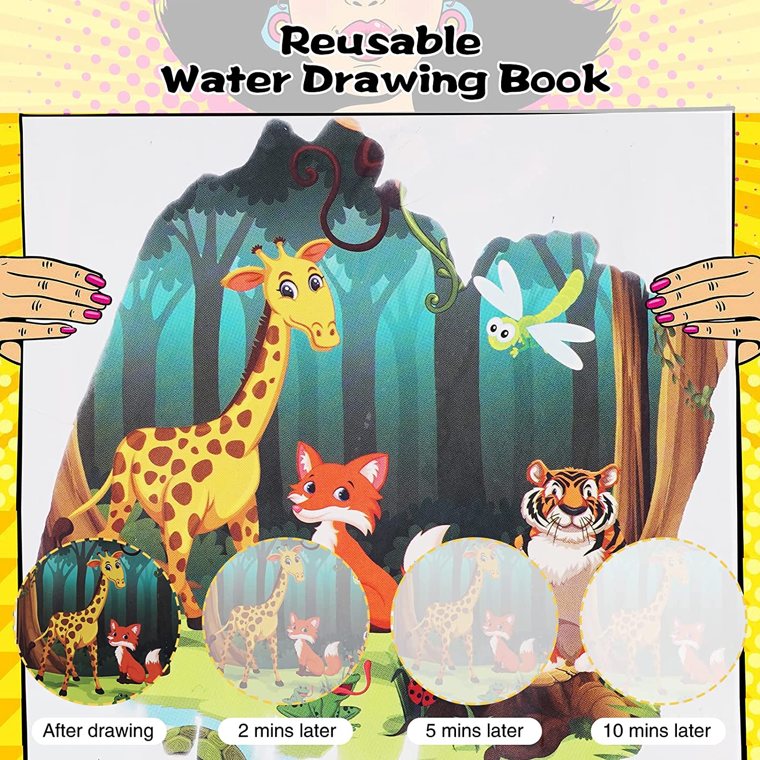 Book Paint Cartoon Animal Temu