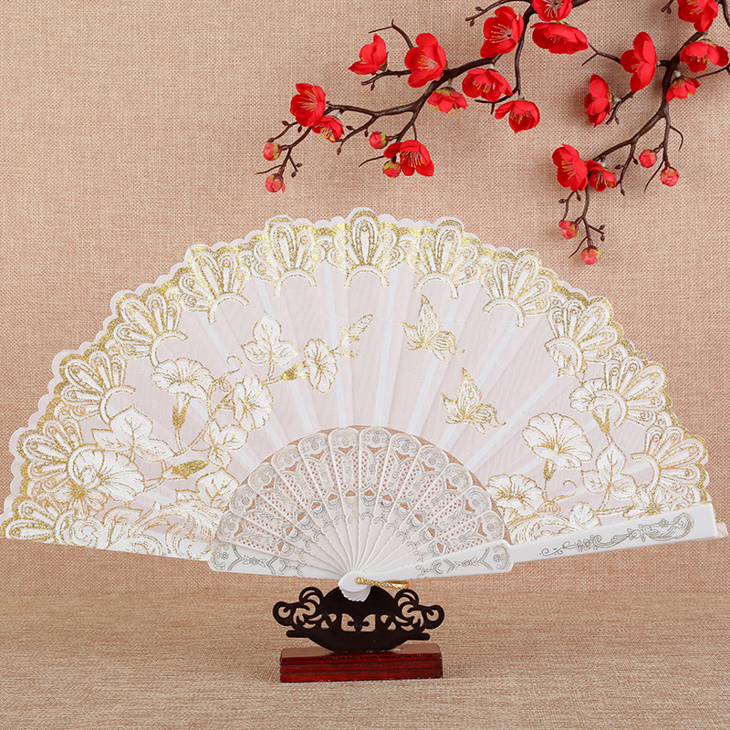 Folding Fan Spanish Dance Flower Folding Fan Chinese Style - Temu