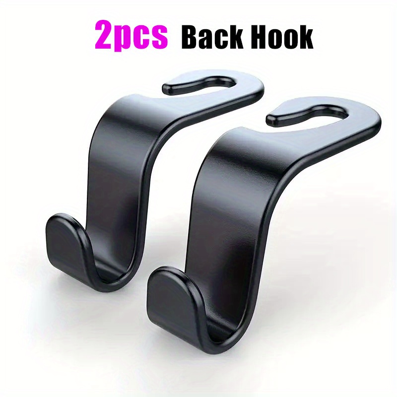 2/4/10pcs High-quality Auto Seat Headrest Hook | Applicable, Made Of Abs Material, Car Vehicle Back Seat Organizer Holder For Bag
