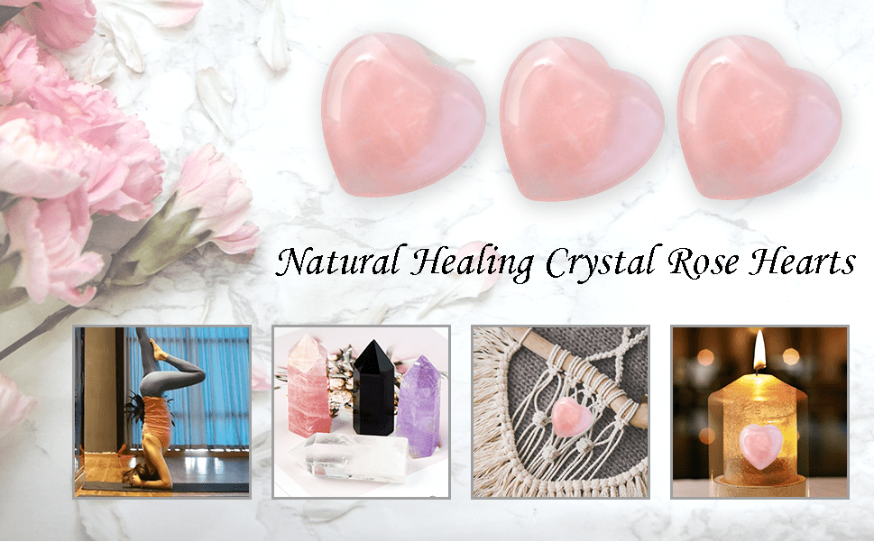 1 pz pietra naturale quarzo rosa cuore Chakra guarigione Reiki