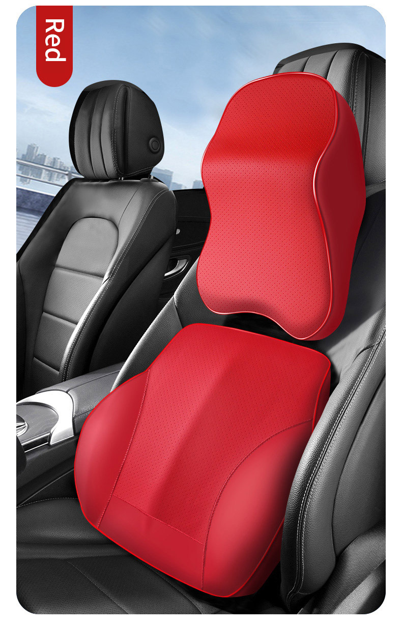 Sucroddy Car headrest and Lumbar Support Cushion Kit for Car Seats or  Office Chairs, Soft and Comfortable Memory Foam Neck Pillow and Lumbar  Support Relieve Driving Fatigue, Red - Yahoo Shopping