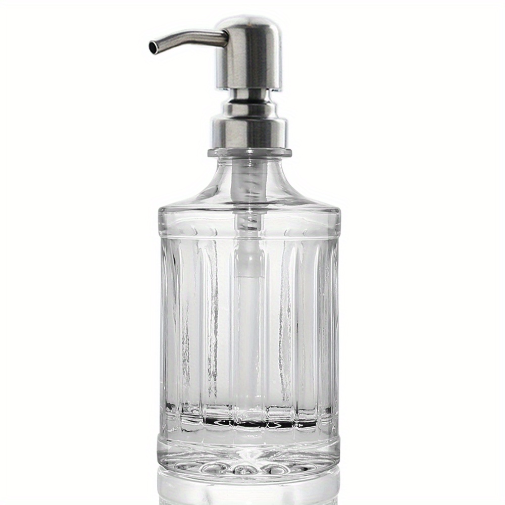 Refillable Hands and Dishes bottles, clear pump bottles