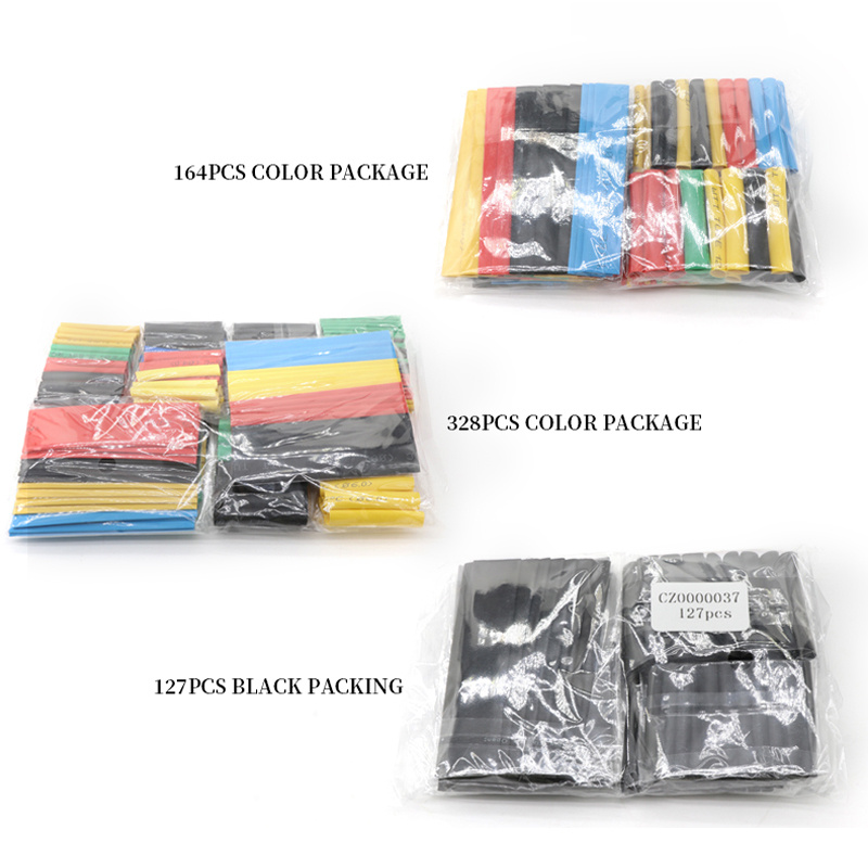 328pcs Heat Shrinkable Tube Heat Shrinkable Packaging Kit For All Kinds