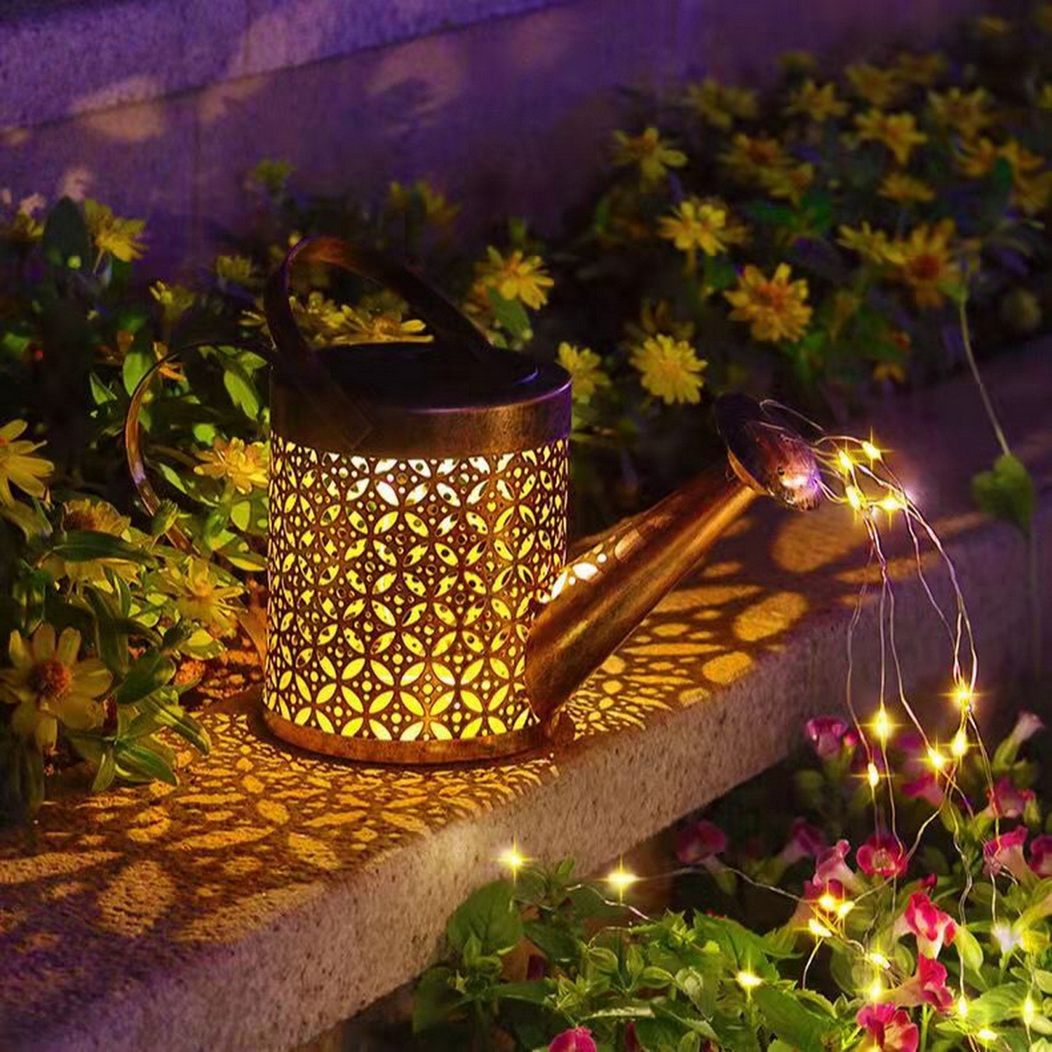 Solar Watering Can Lights Outdoor Solar String Light Temu