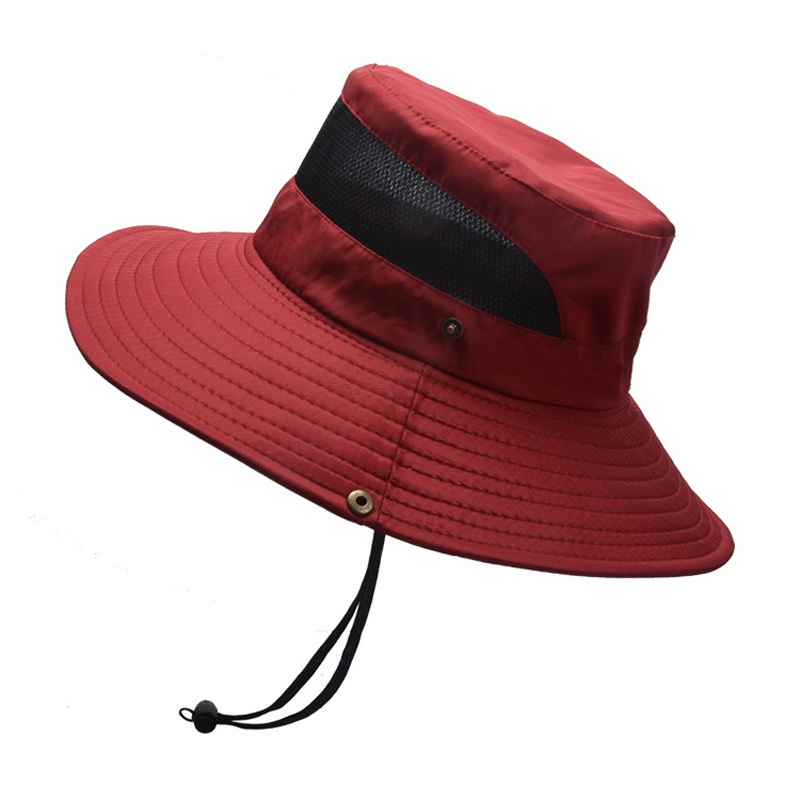 Wide Brim Bucket Hats for Hiking Fishing Riding Sun Protection 50+