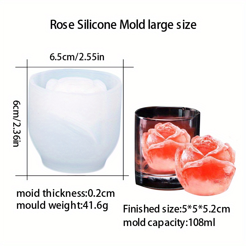 Cassandra - Bear / Rose Silicone Ice Cube Tray