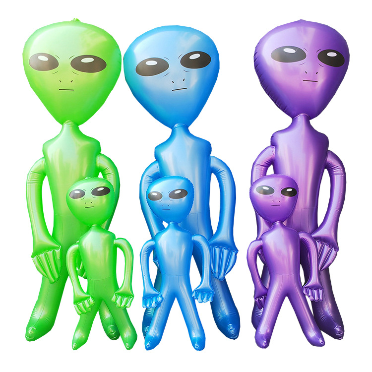 Alien Inflable, Figuras Inflables Globo Alienígena, Azul L